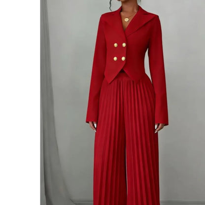 Women's Pleated 2- Piece Set