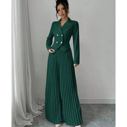 Women's Pleated 2- Piece Set
