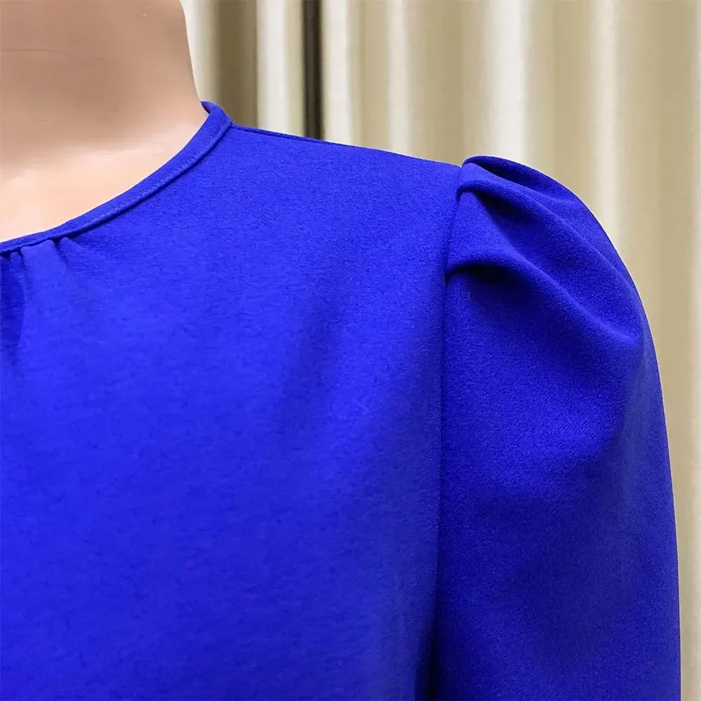 Elegant Pleated Office Dress - Women 2025