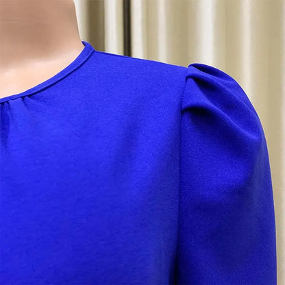 Elegant Pleated Office Dress - Women 2025