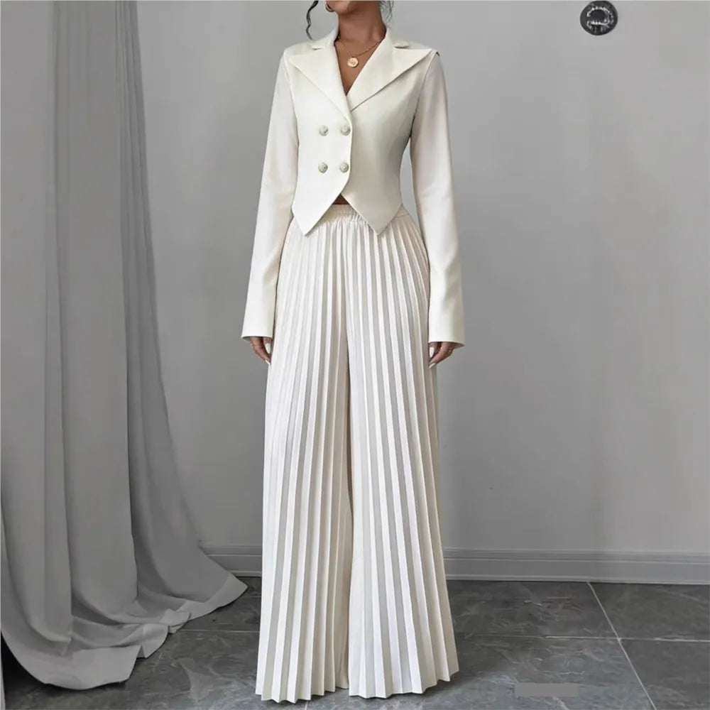 Women's Pleated 2- Piece Set
