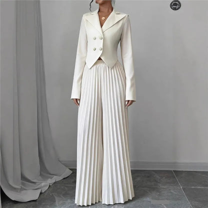 Women's Pleated 2- Piece Set