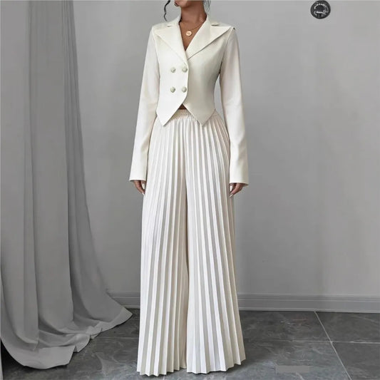 Women's Pleated 2- Piece Set