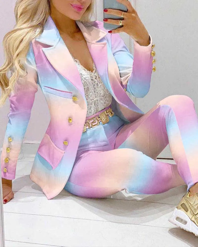 Elegant Women,s Office Blazer Set