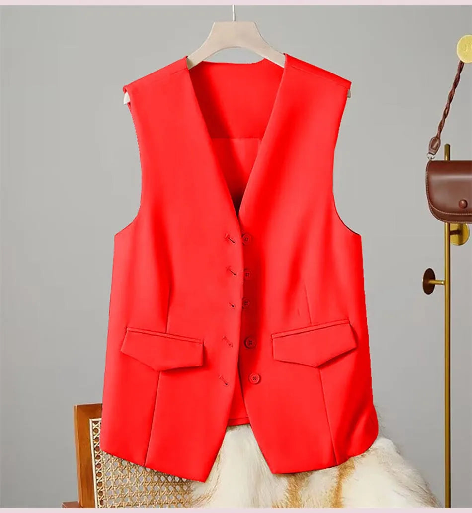 Women's V-Neck Business Vest