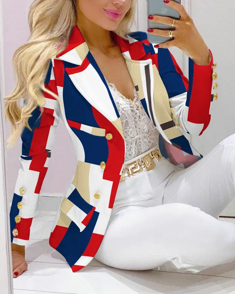Elegant Women,s Office Blazer Set