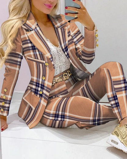 Elegant Women,s Office Blazer Set