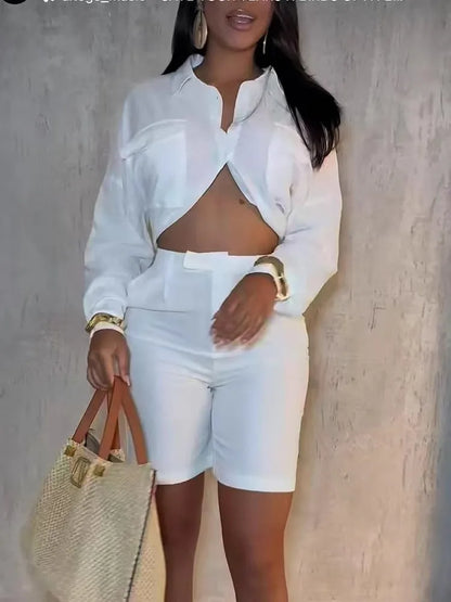 Women,s Elegant Long Sleeve 2-Piece Set