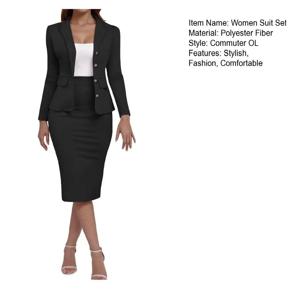 Women's Elegant Skirt Suit Set