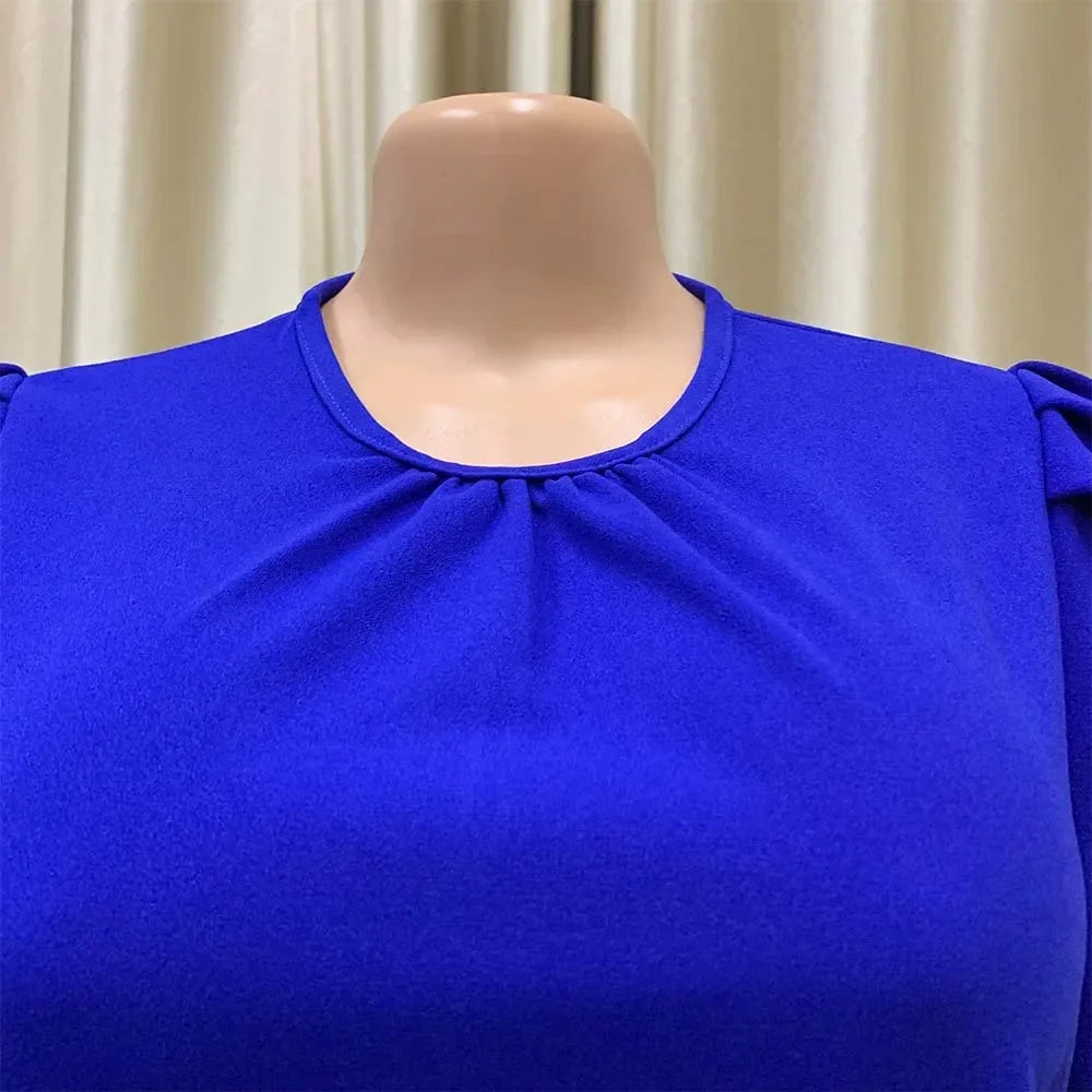 Elegant Pleated Office Dress - Women 2025
