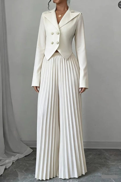 Women's Pleated 2- Piece Set
