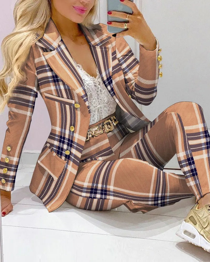 Elegant Women,s Office Blazer Set