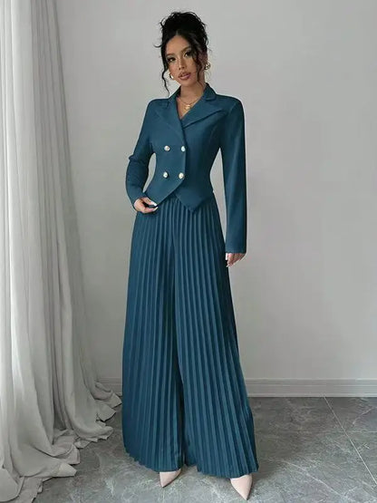 Women's Pleated 2- Piece Set
