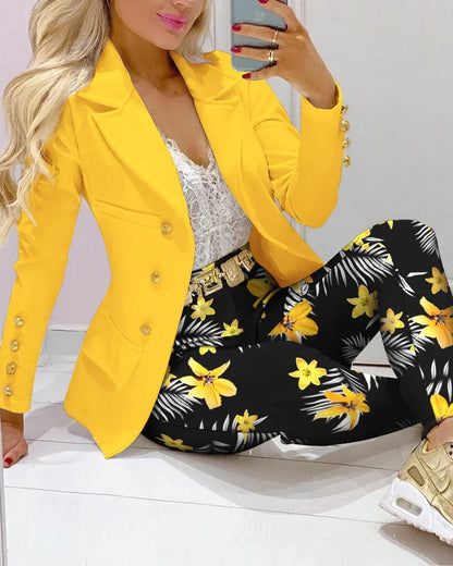 Elegant Women,s Office Blazer Set