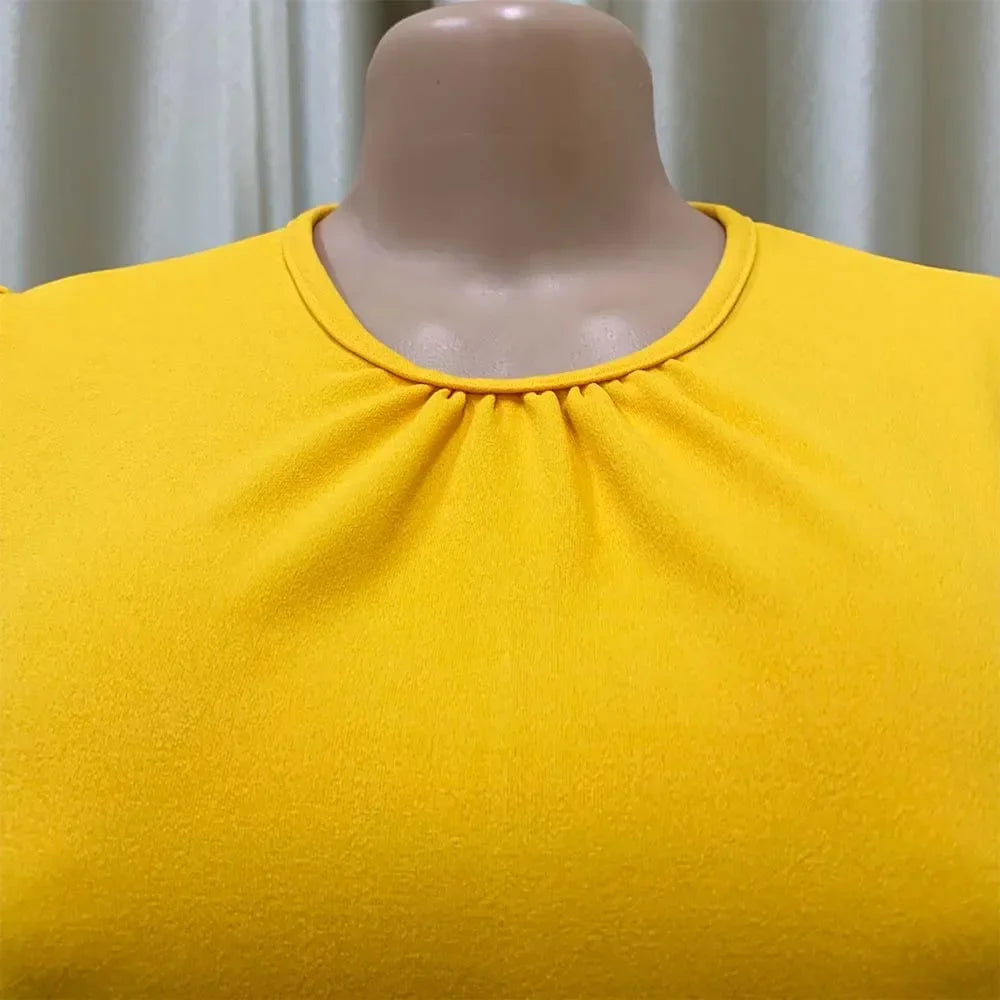Elegant Pleated Office Dress - Women 2025