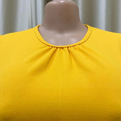 Elegant Pleated Office Dress - Women 2025