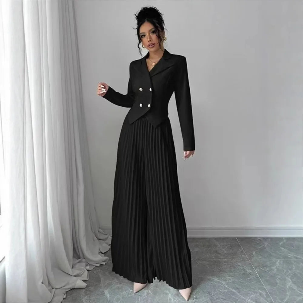 Women's Pleated 2- Piece Set