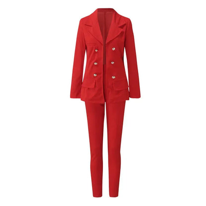 Elegant Women's Business Blazar & Pants Set