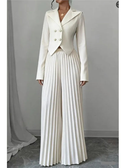 Women's Pleated 2- Piece Set