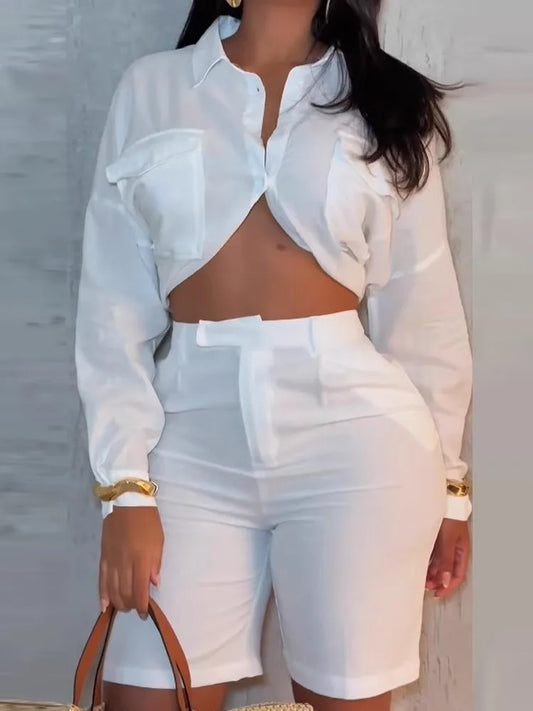 Women,s Elegant Long Sleeve 2-Piece Set