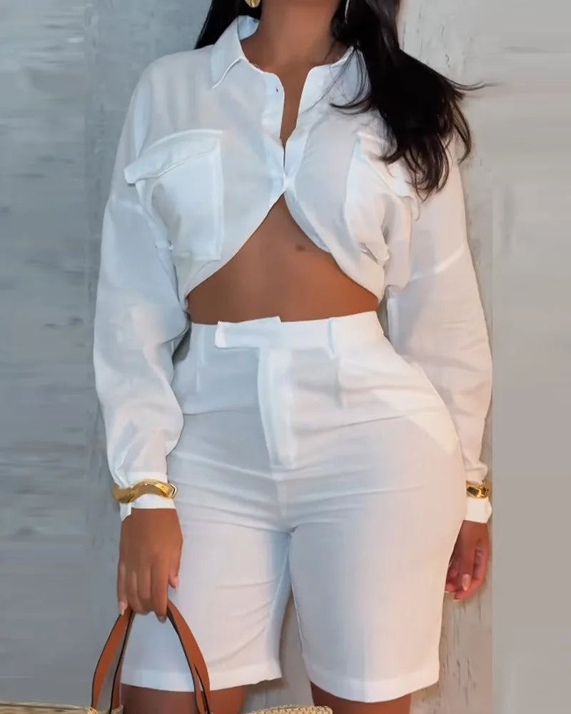 Women,s Elegant Long Sleeve 2-Piece Set