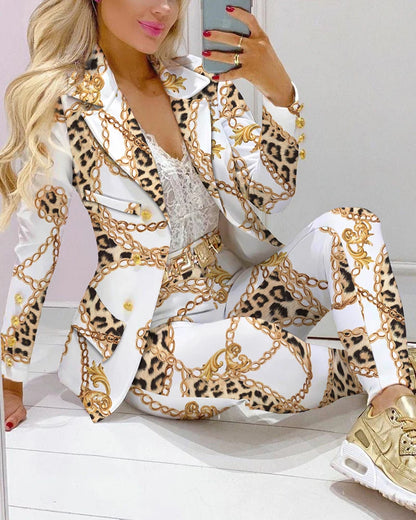 Elegant Women,s Office Blazer Set