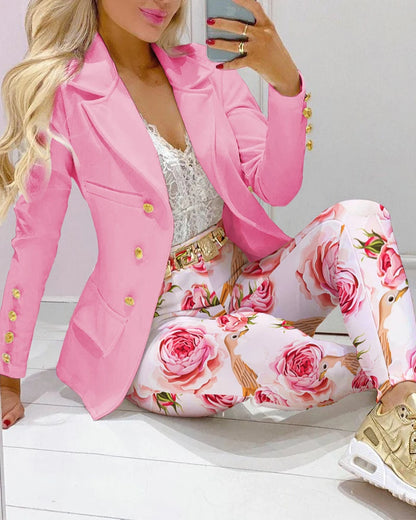 Elegant Women,s Office Blazer Set