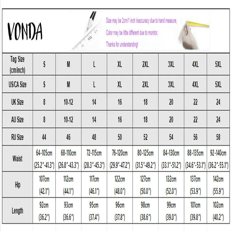 Plus Size 5XL VONDA Women Elegant Bow Ruffled Maxi Skirts Fashion High Waist Pleated Long Skirts Elastic Waist Jupes Faldas Saia